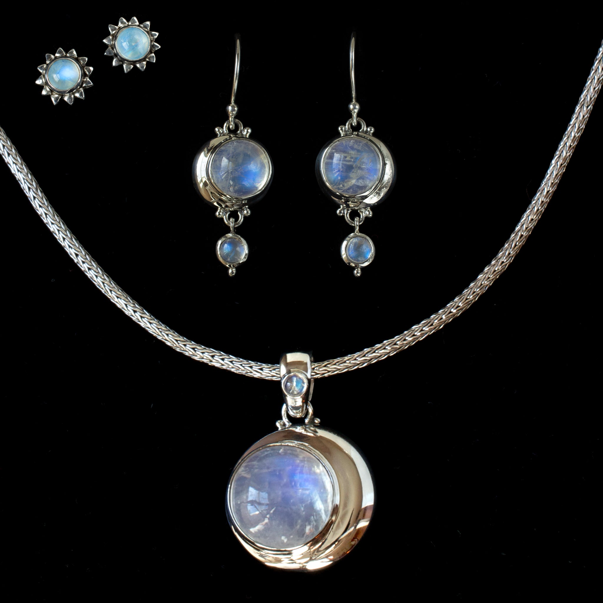 Sterling Silver Moonstone Jewelry Bluemoonstone Creations