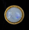 Gold Rainbow Moonstone Ring