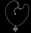 Sterling Silver Rainbow Moonstone Balinese Necklace
