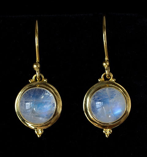 Gold Rainbow Moonstone Jewelry