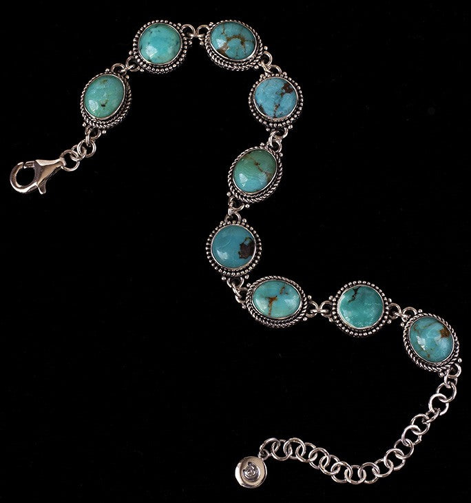 Sterling Silver Turquoise Bracelet
