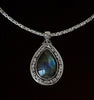 Sterling Silver Labradorite Balinese Necklace