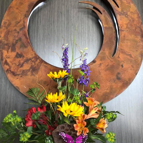 Flower display at Body Therapeutics