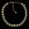 Gold Rainbow Moonstone Choker