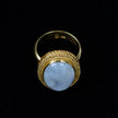 Gold Moonstone Ring—ATHENA