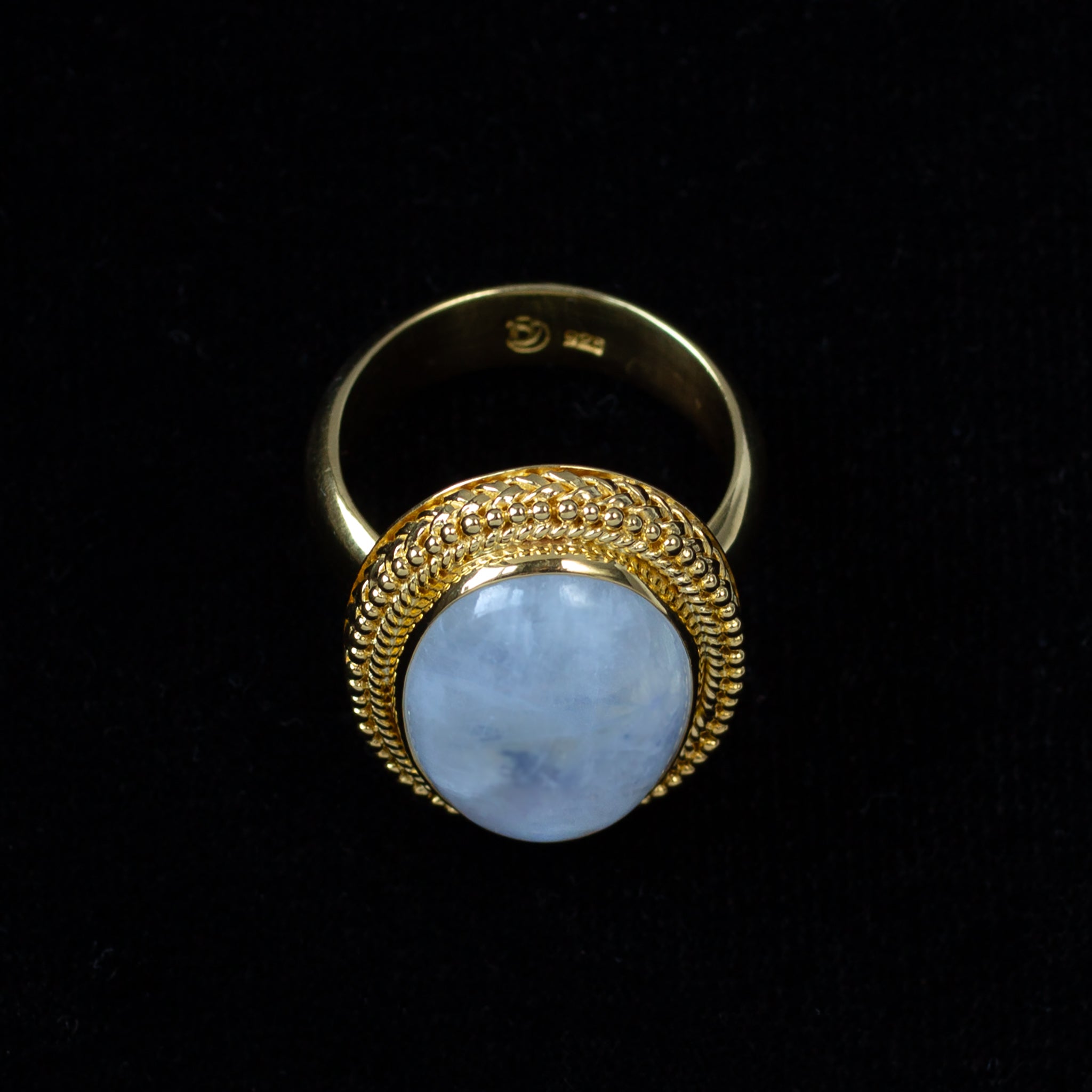 Gold Moonstone Ring—ATHENA