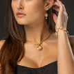 Gold Rainbow Moonstone Jewelry