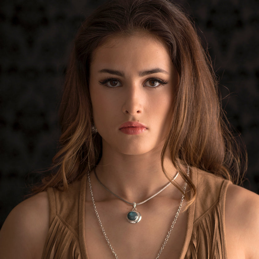 Sterling Silver Labradorite Necklace