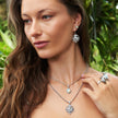 Sterling Silver Rainbow Moonstone & Opal Jewelry