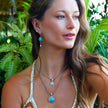 Sterling Silver Turquoise, Rainbow Moonstone, & Amber Jewelry