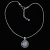 Sterling Silver Rainbow Moonstone Necklace