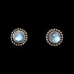 Sterling Silver Rainbow Moonstone Studs