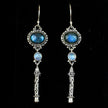 Sterling Silver Labradorite & Rainbow Moonstone Dangle Earrings