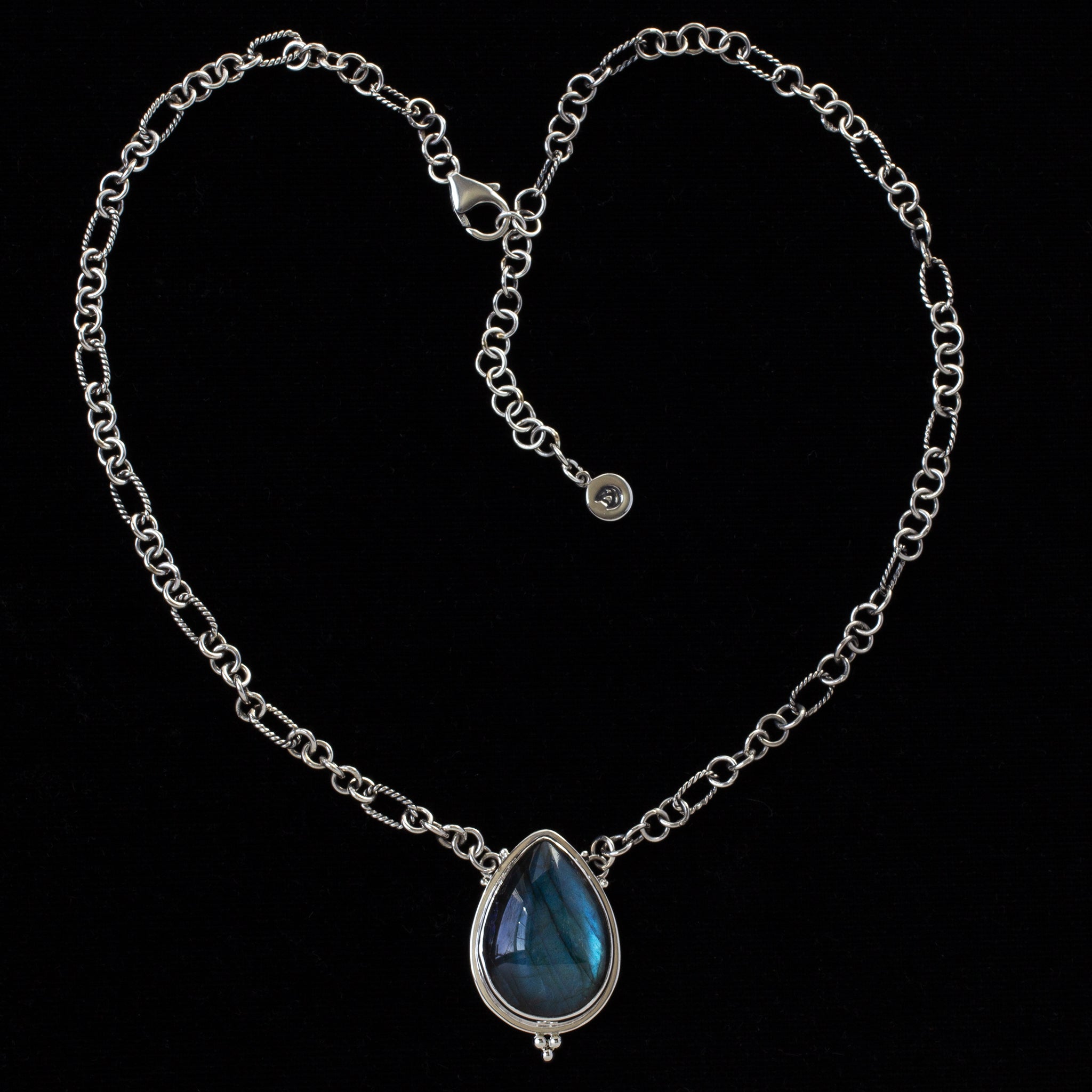 Sterling Silver Labradorite Necklace