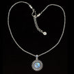 Sterling Silver Rainbow Moonstone Sun Necklace