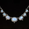 Sterling Silver Rainbow Moonstone Necklace