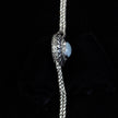 Sterling Silver Rainbow Moonstone Sun Bolo Necklace