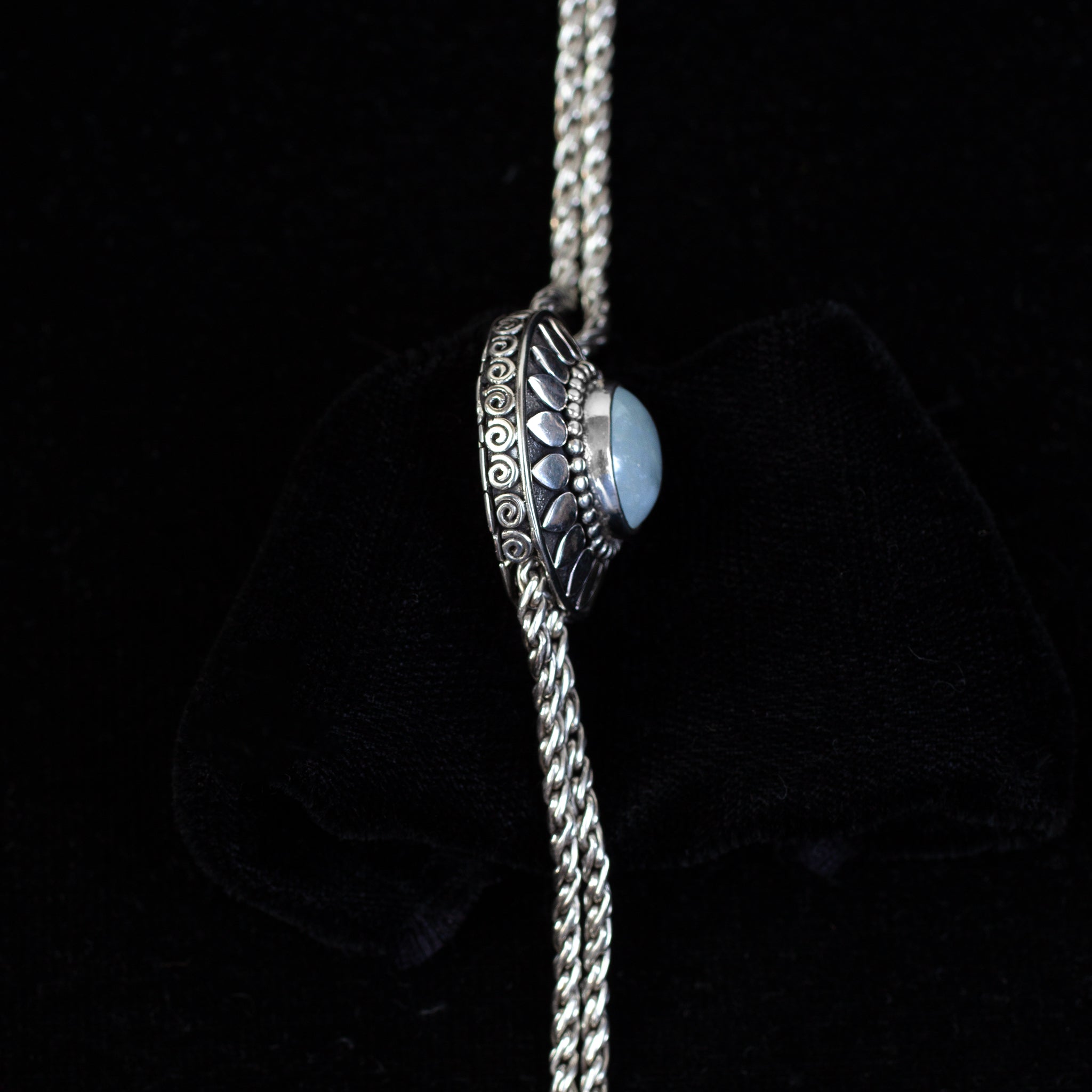 Sterling Silver Rainbow Moonstone Sun Bolo Necklace