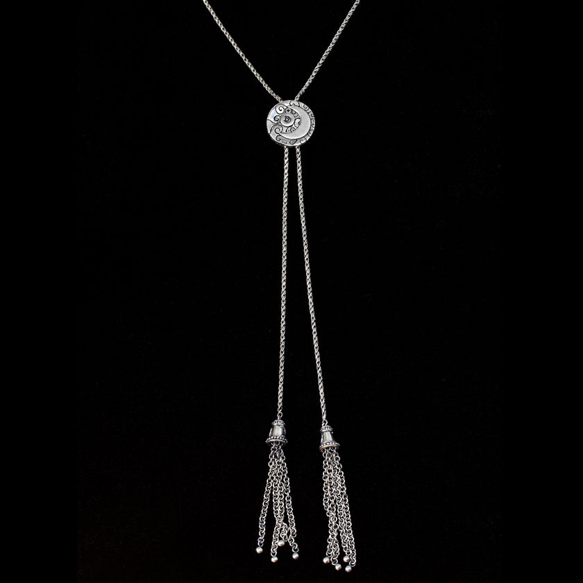 Sterling Silver Bolo Necklace Back