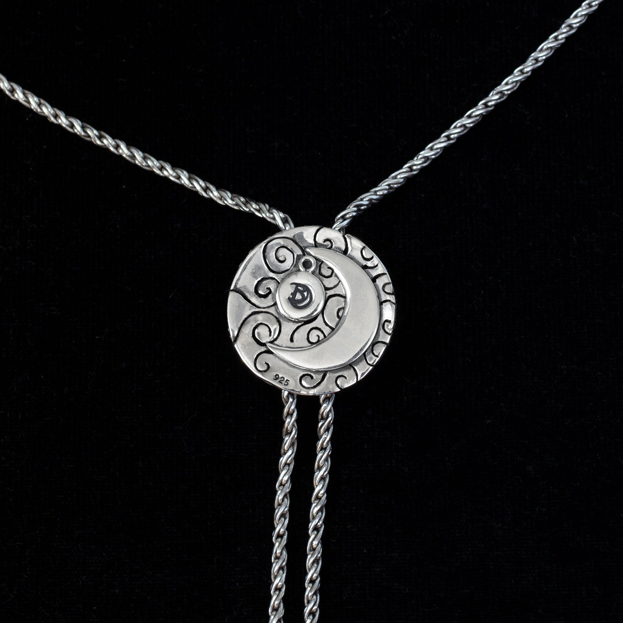 Sterling Silver Bolo Necklace Back