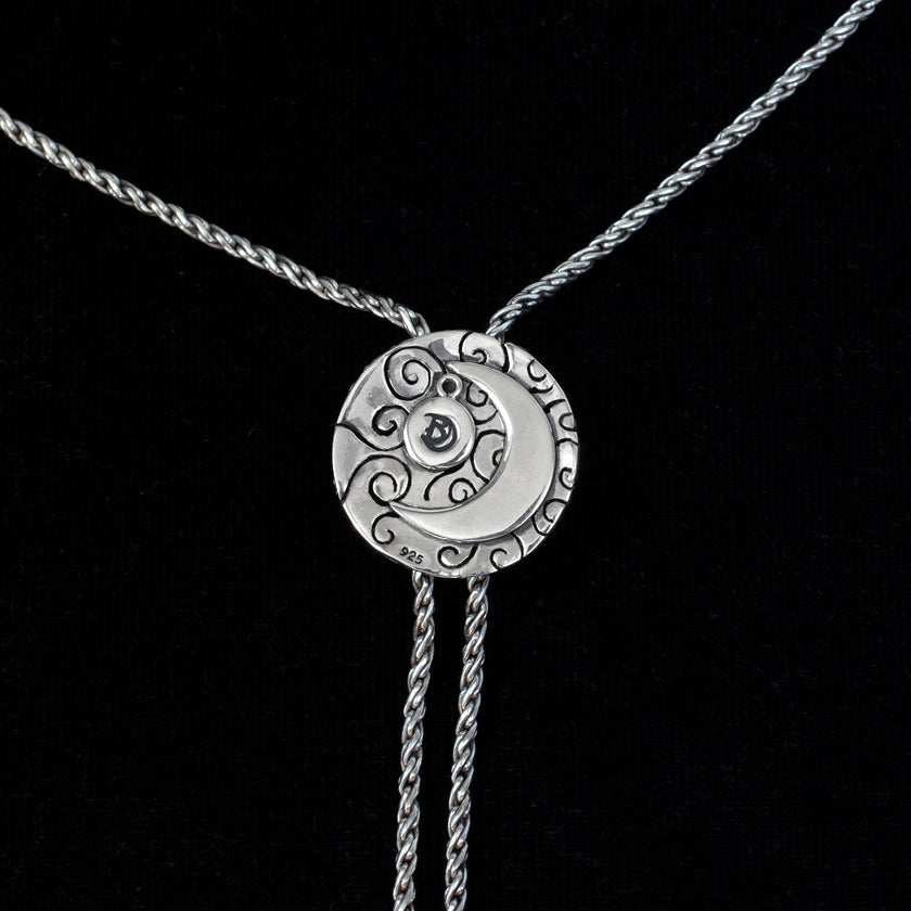 Sterling Silver Bolo Necklace Back