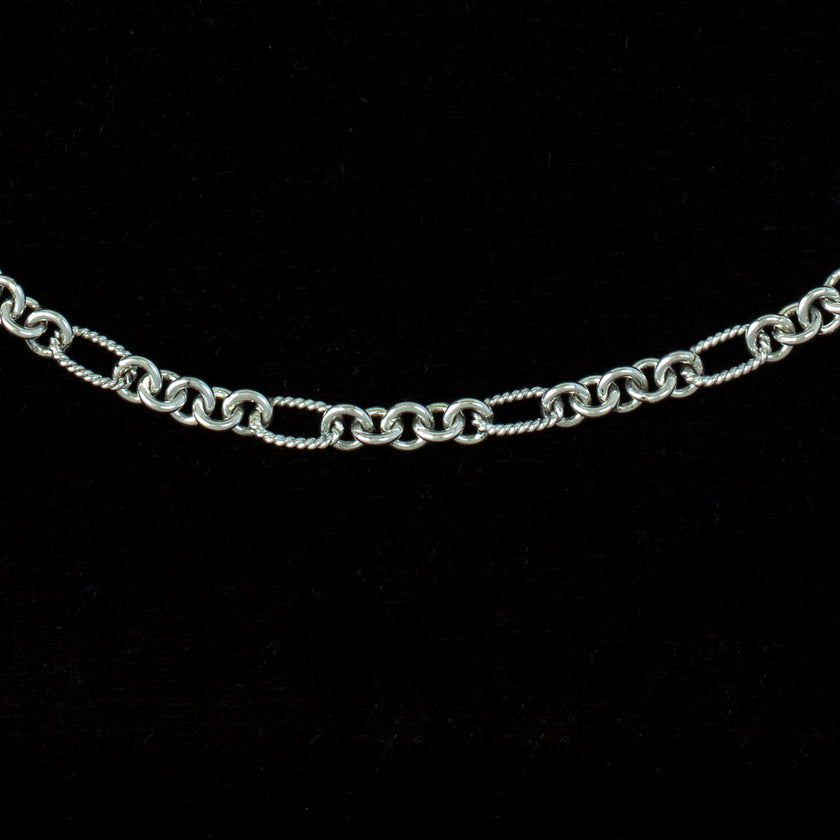 Sterling Silver Figaro Chain