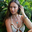 Sterling Silver Turquoise, Rainbow Moonstone, Opal, & Amber Jewelry