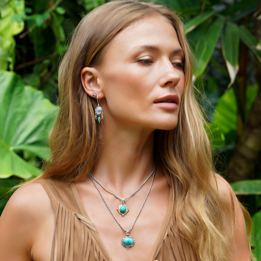 Sterling Silver Bohemian Gemstone Jewelry