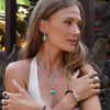 Sterling Silver Rainbow Moonstone & Turquoise Jewelry