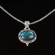 Sterling Silver Labradorite & Rainbow Moonstone Necklace