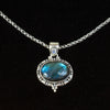 Sterling Silver Labradorite & Rainbow Moonstone Necklace