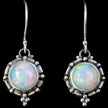 Sterling Silver Fire Opal Earrings