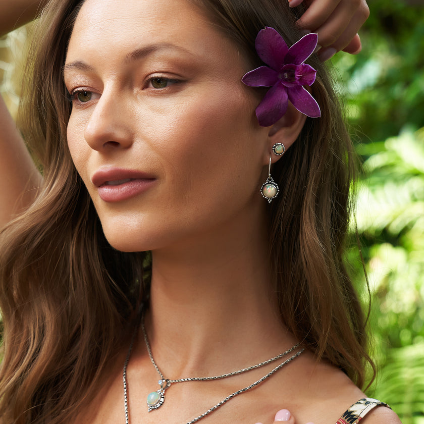 Sterling Silver Opal Jewelry