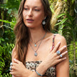 Sterling Silver Rainbow Moonstone & Opal Jewelry
