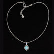 Sterling Silver Opal & Moonstone Necklace