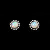Sterling Silver Opal Studs