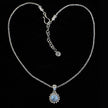 Sterling Silver Rainbow Moonstone Sun Necklace