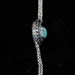 Sterling Silver Turquoise Sun Bolo Necklace
