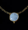 Gold Rainbow Moonstone Necklace