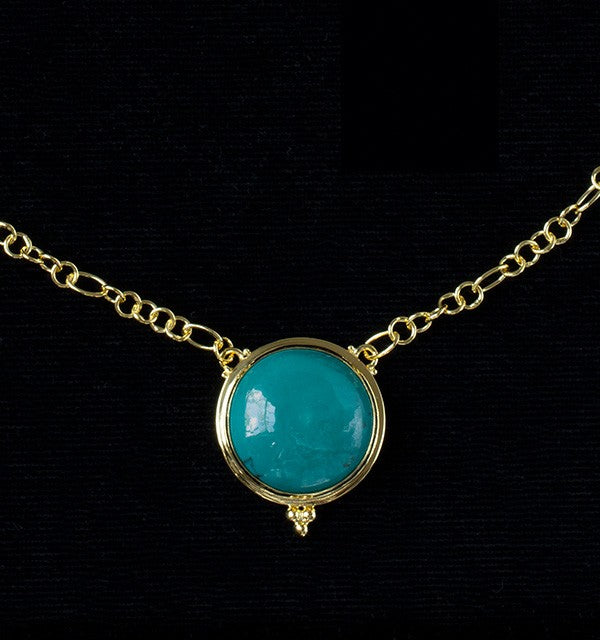 Gold Turquoise Necklace