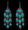 Turquoise Chandelier Earrings—DAPHNE