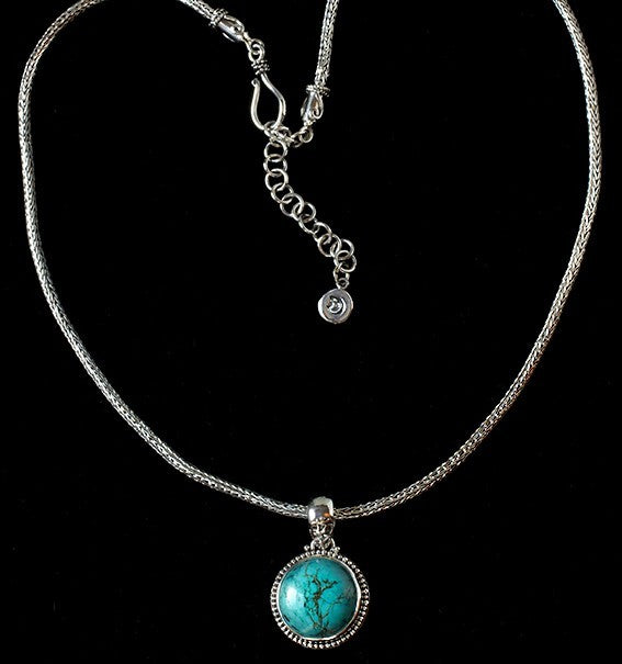 Sterling Silver Turquoise Necklace