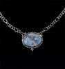 Sterling Silver Rainbow Moonstone Necklace