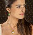 Gold Turquoise & Rainbow Moonstone Jewelry