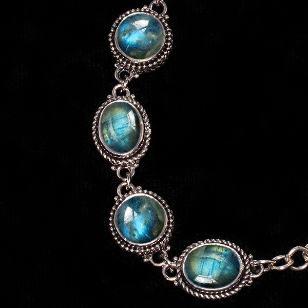 Sterling Silver Labradorite Bracelet