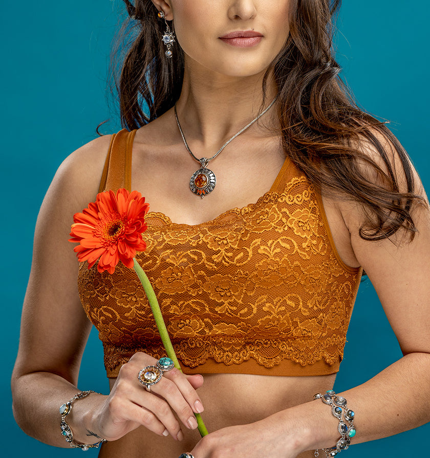 Sterling Silver Labradorite, Amber, Moonstone & Turquoise Jewelry