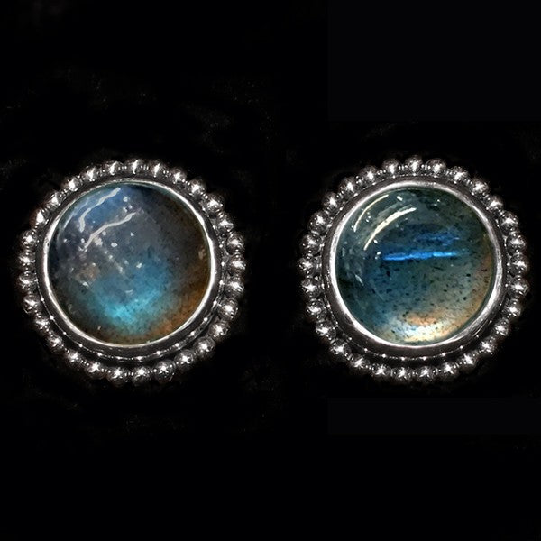 Sterling Silver Labradorite Studs