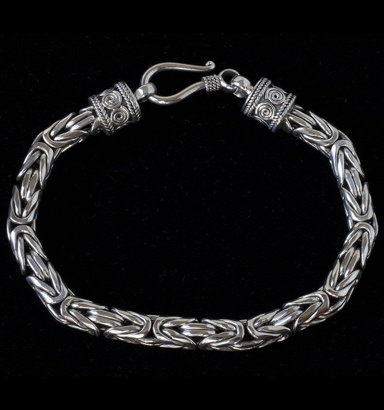 Sterling Silver Byzantine Bracelet