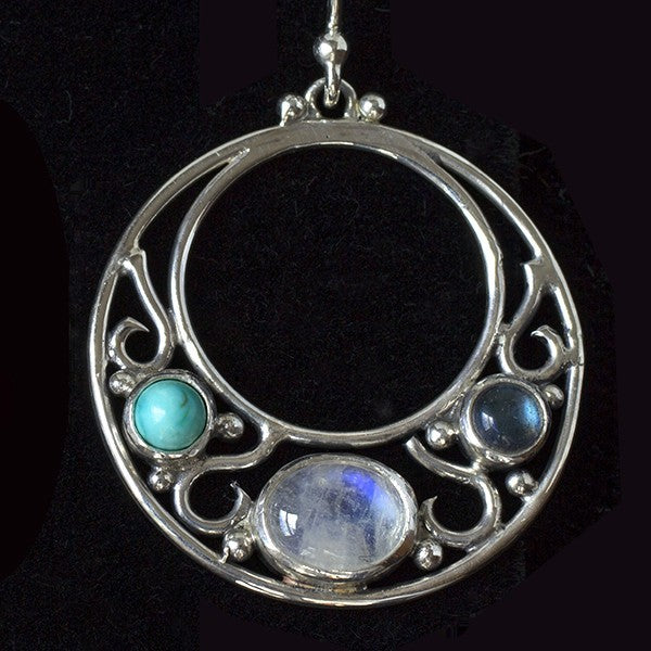 Sterling Silver Gemstone Earring