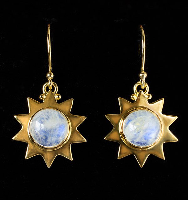 Gold Rainbow Moonstone Jewelry Bluemoonstone Creations 9943